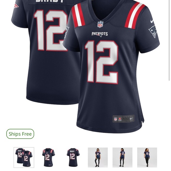 Women's small New England Patriots Tom Brady Nike Navy Retired Game Jersey - Picture 9 of 15